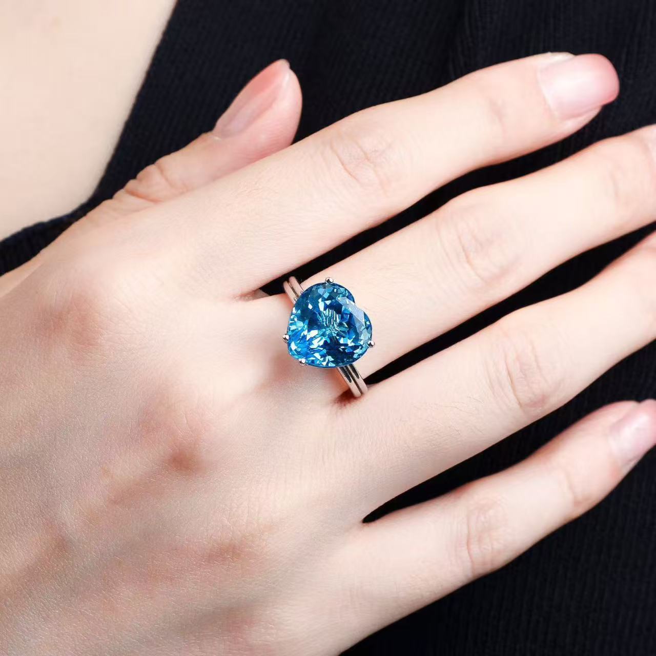 Ocean Heart Ring