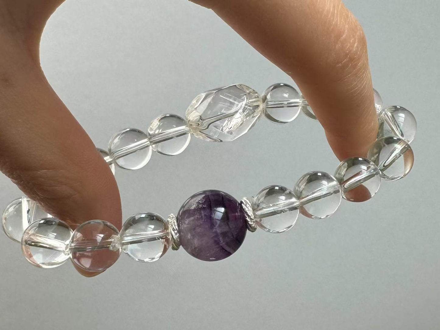 Sagittarius✖️Unicorn Fluorit Stretch-beaded Bracelet