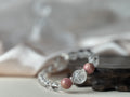 Libra ✖️Rhodochrosite Stretch-beaded Bracelet