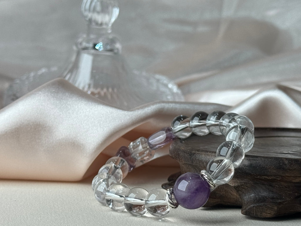 Virgo✖️Purple Melody Stone Stretch-beaded Bracelet