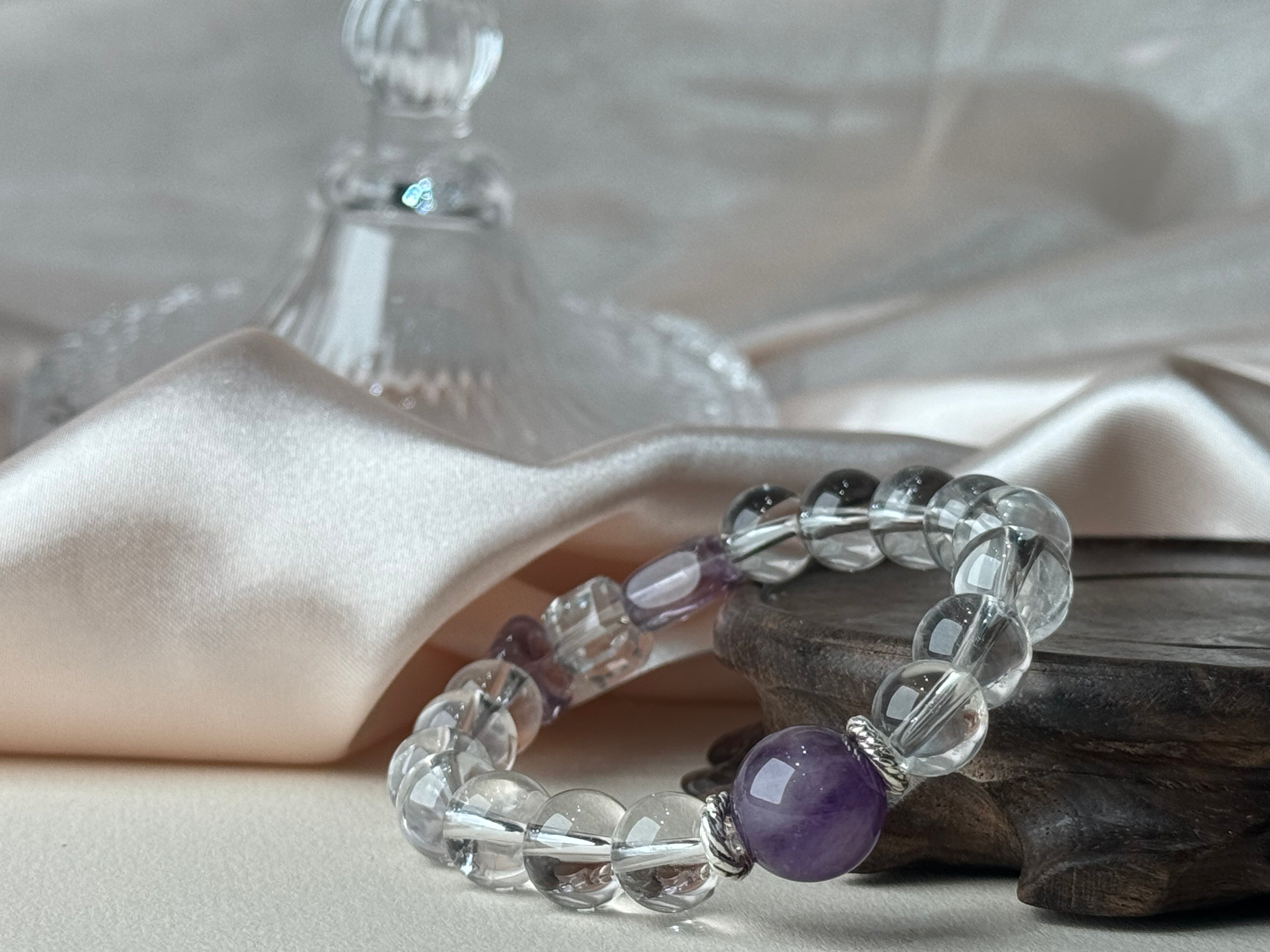 Virgo✖️Purple Melody Stone Stretch-beaded Bracelet