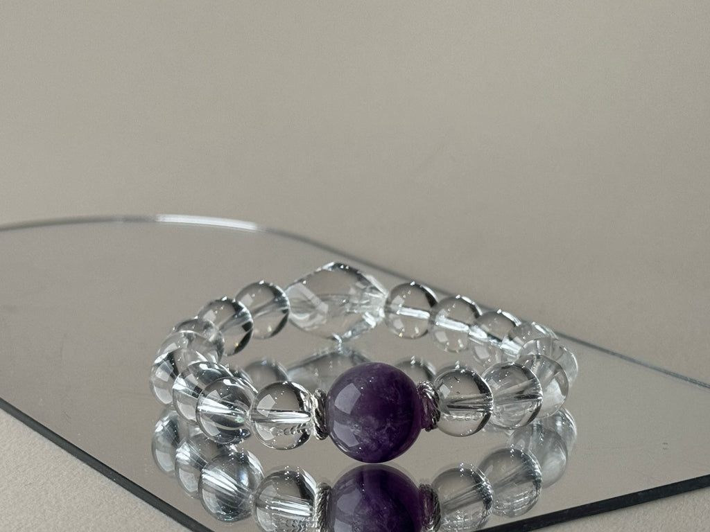 Sagittarius✖️Unicorn Fluorit Stretch-beaded Bracelet