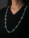 Blush Cloud Oriental Liuli Glass Necklace