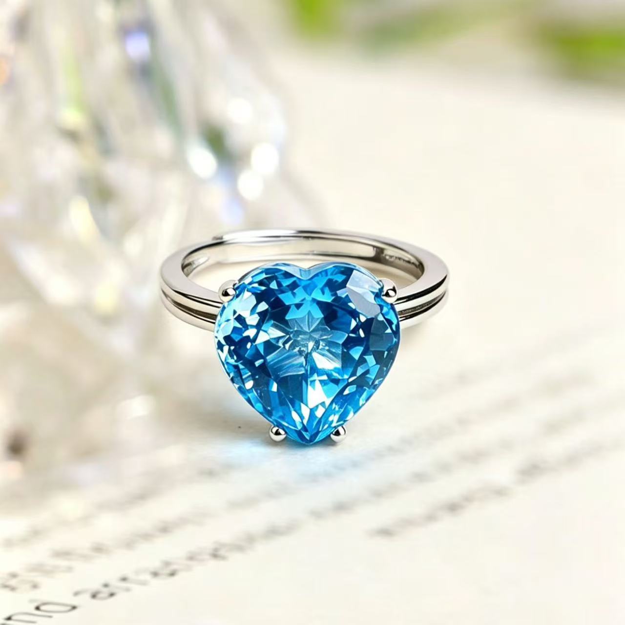 Ocean Heart Ring